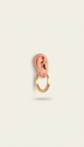 CEIRO gouden hoop oorbellen