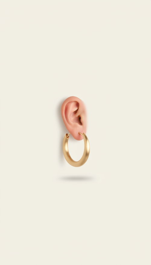 CEIRO gouden hoop oorbellen